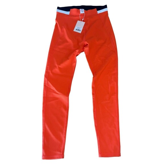 Wilo Australia Brand Leggings‎ Collection Women's Orange Navy Medium NWT - Picture 1 of 11